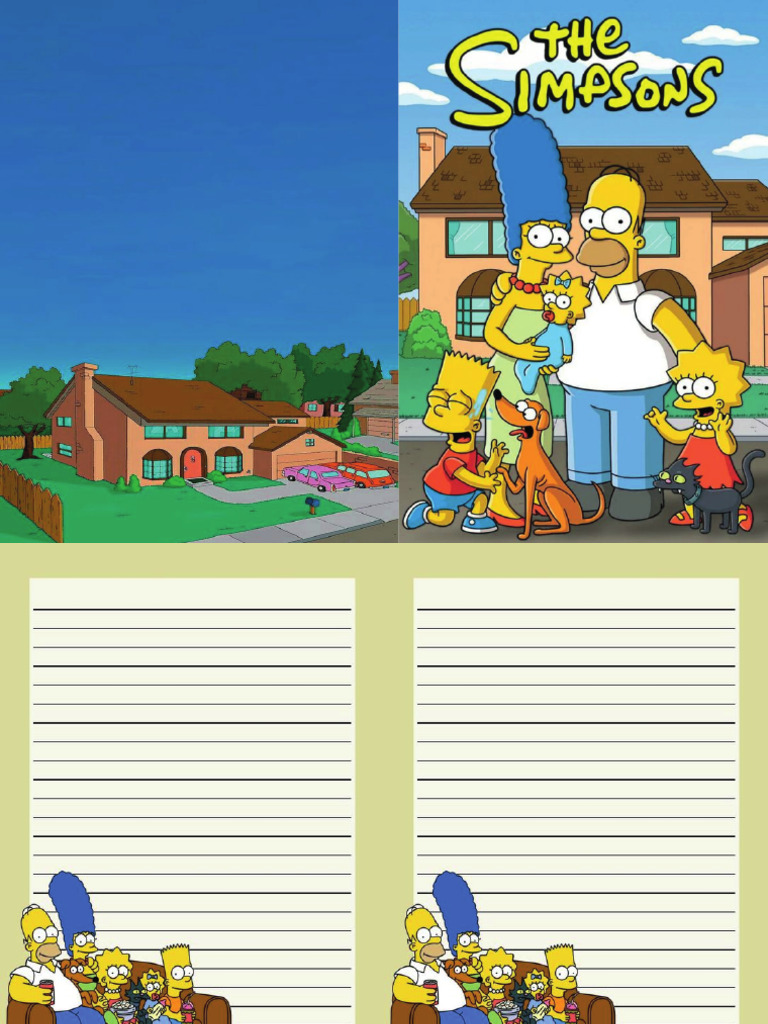 Anotador Infantil - Simpson | PDF