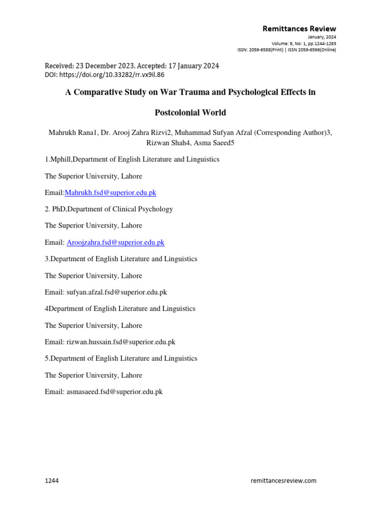 Awis Rev 33-1 | PDF | Psychological Trauma | Neurosis