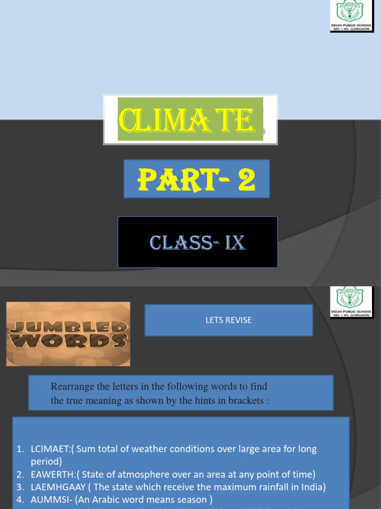 Climate Part 2 Pdf Wound Weather