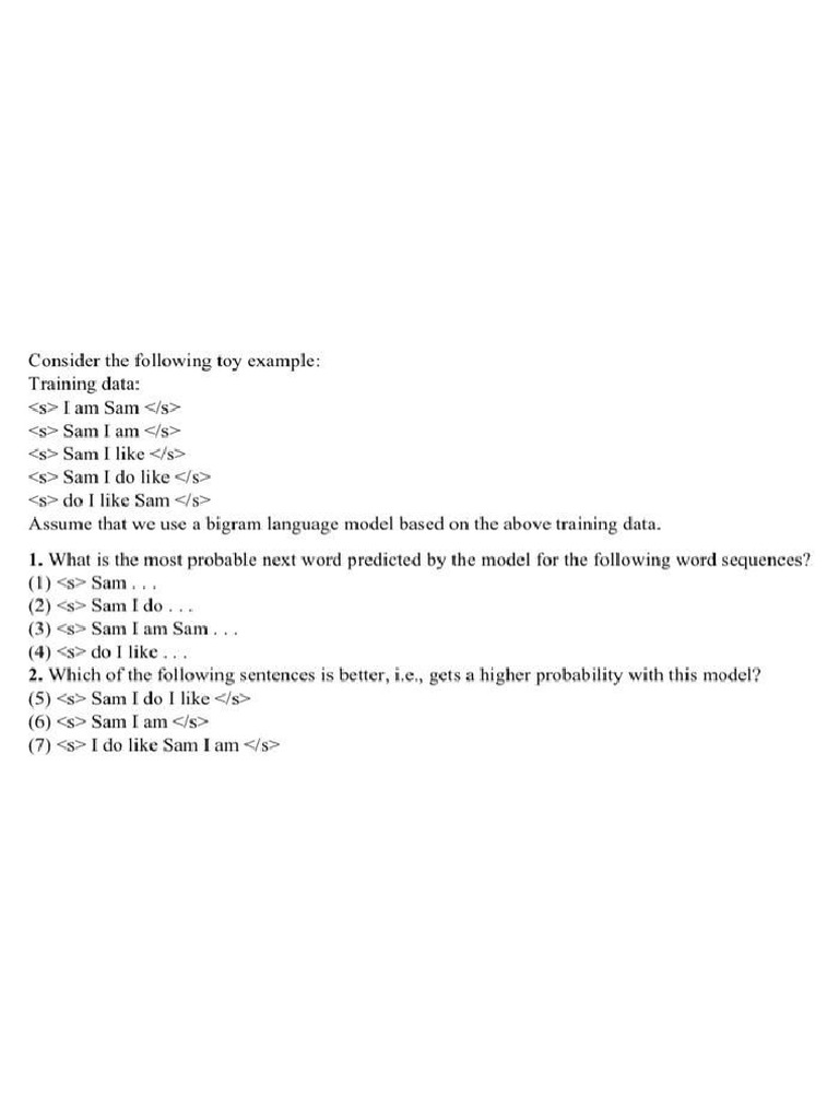 N gram model numerical pdf