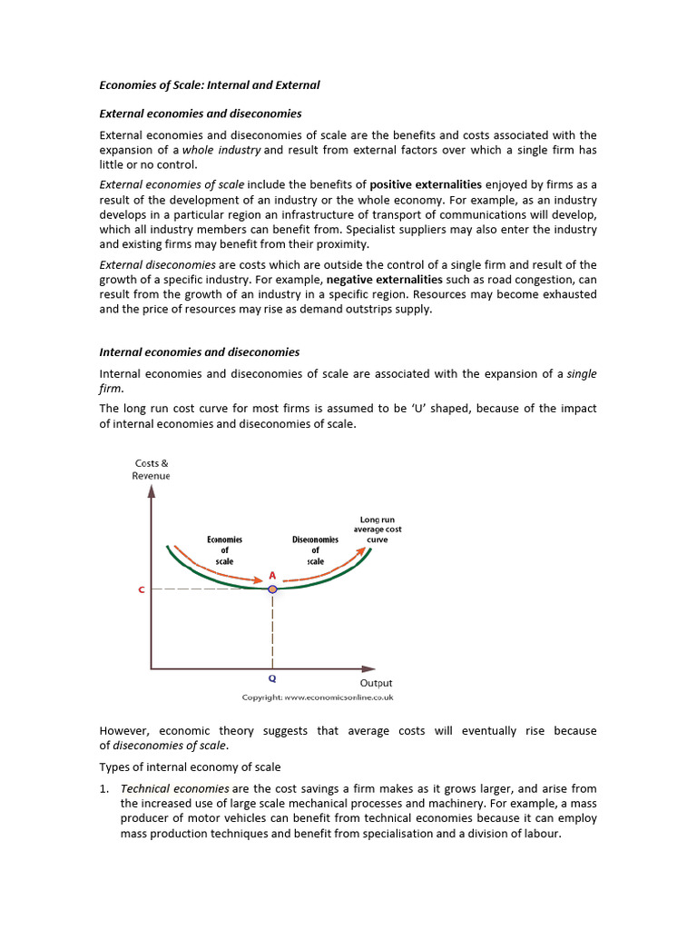 TOPIC05-Economies of Scale | PDF | Economies Of Scale | Externality