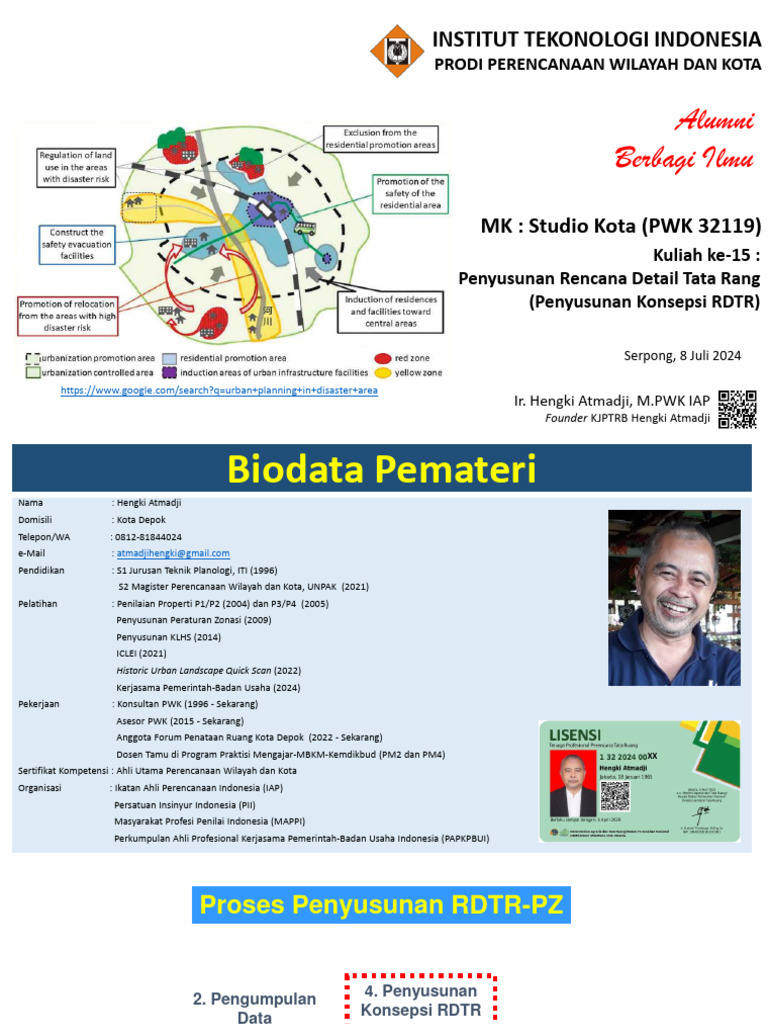 Tahap Penyusunan Konsepsi RDTR | PDF | Seni | Sains & Matematika