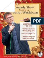 Comedy Show featuring Bengt Washburn