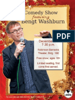 Comedy Show Featuring Bengt Washburn