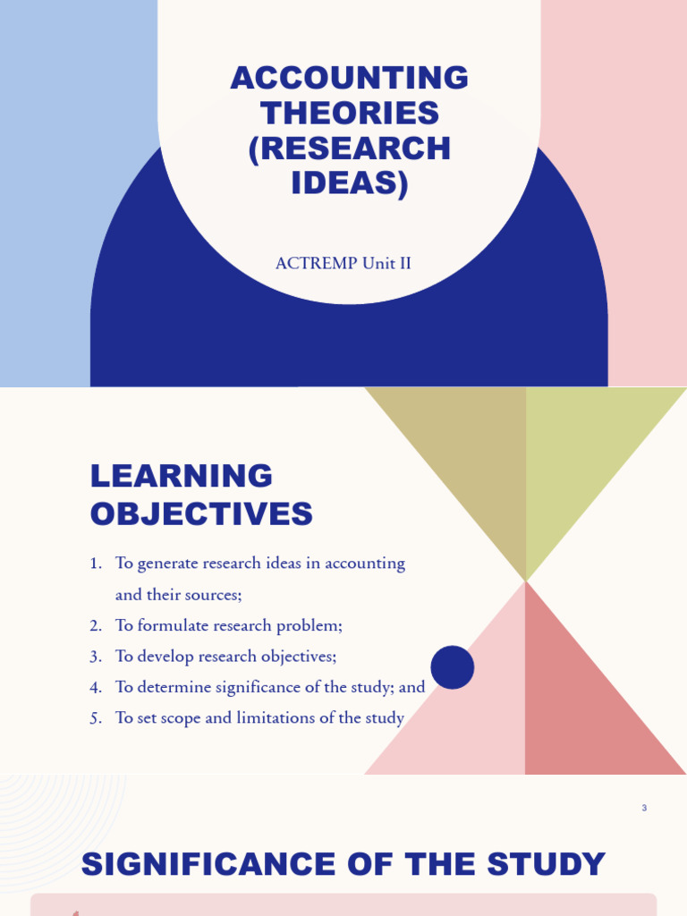 Research Ideas in Accounting Theories | PDF | Hypothesis | Validity ...