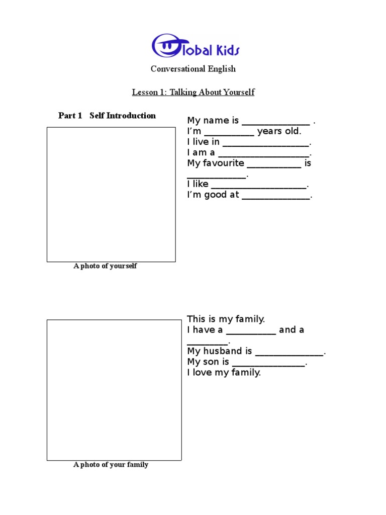 Lesson 1 - Self Introduction | PDF | Self-Improvement