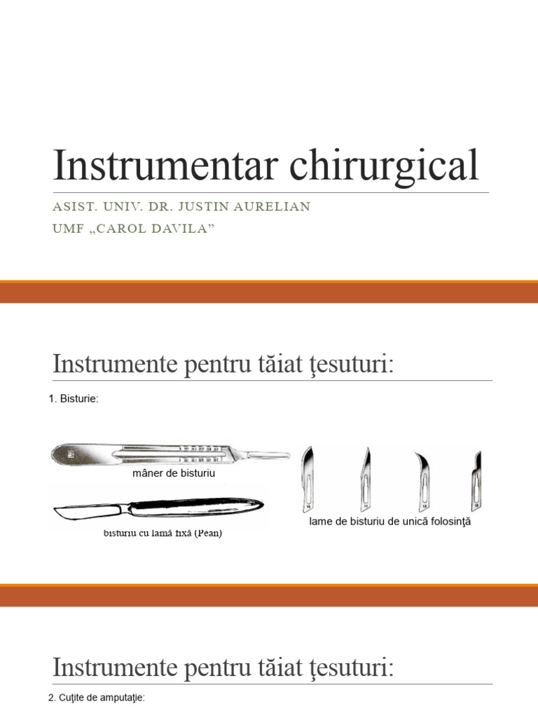 Instrumentar Chirurgical | PDF