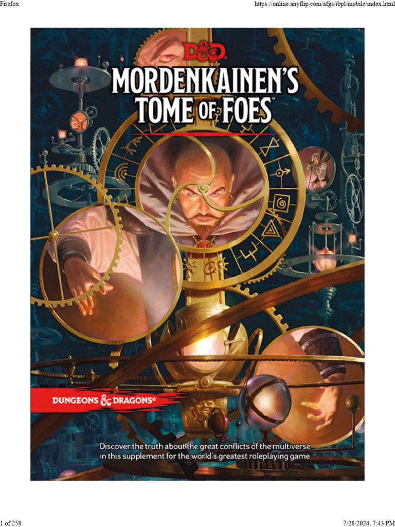洋書 Mordekainen's Time of Foes - D&D Dungeons & Dragons Mordenkainen's Tome of Foes Alternate Art