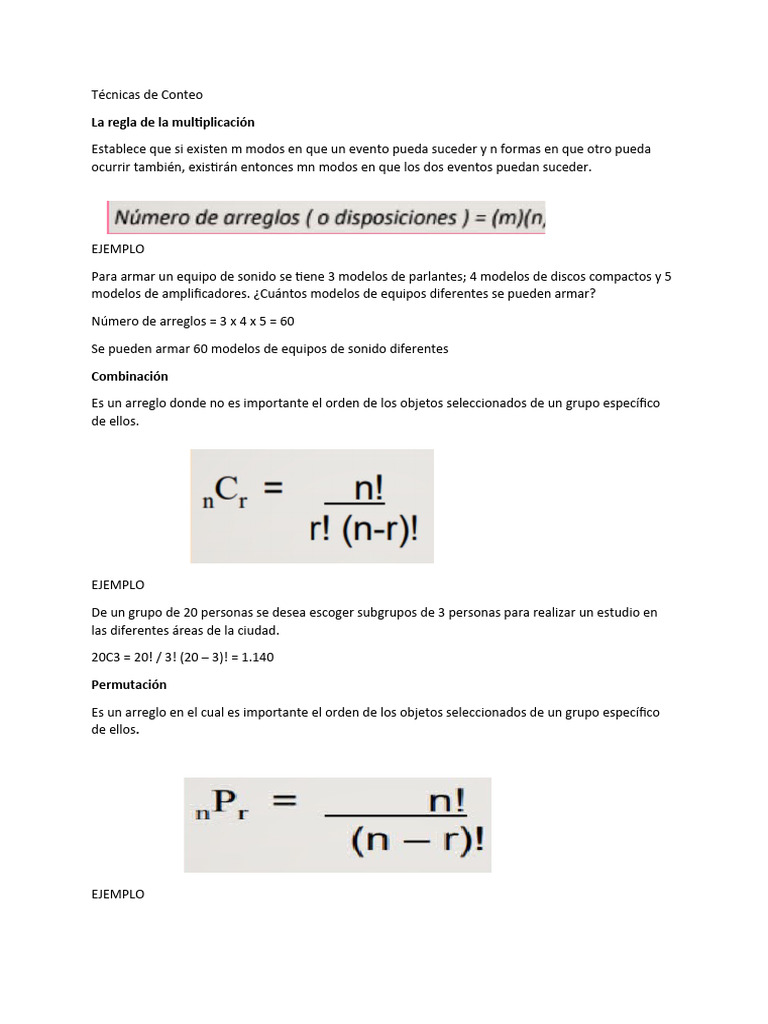 Permutaciones o Combinaciones | PDF | Métodos y materiales de enseñanza