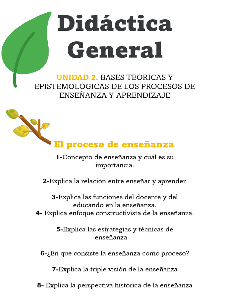 El Proceso de Enseñanza | PDF | Enseñando | Aprendizaje
