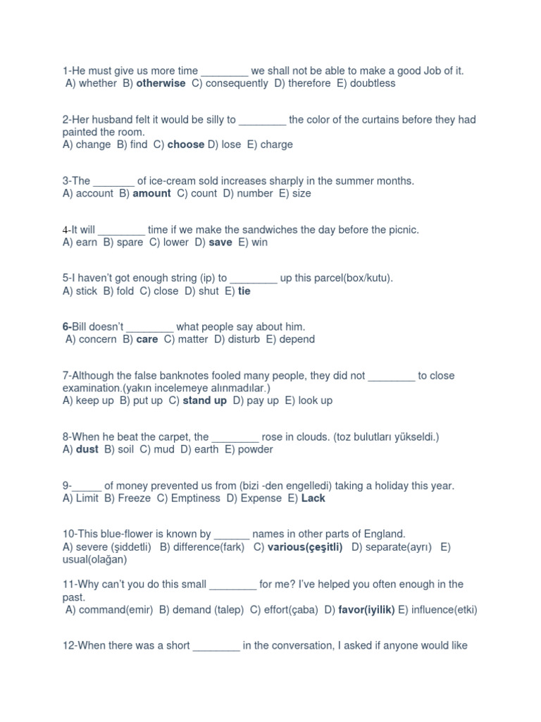 TESOL Exam Practice Questions | PDF