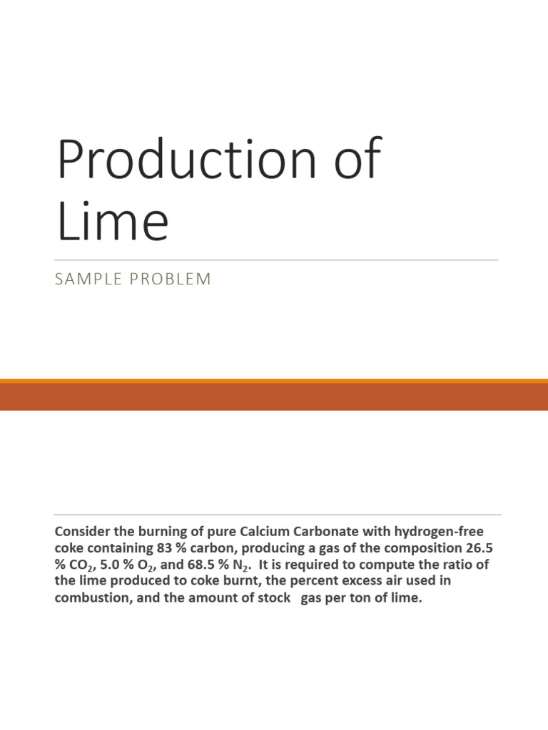 Lime Production Analysis in Jodhpur | PDF | Lime (Material) | Carbon ...