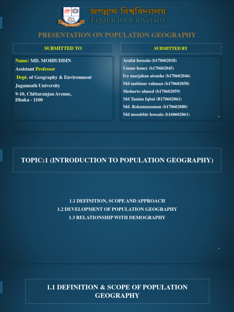 Assignment On Population Geo - Araf | PDF | Cost Of Living | Census