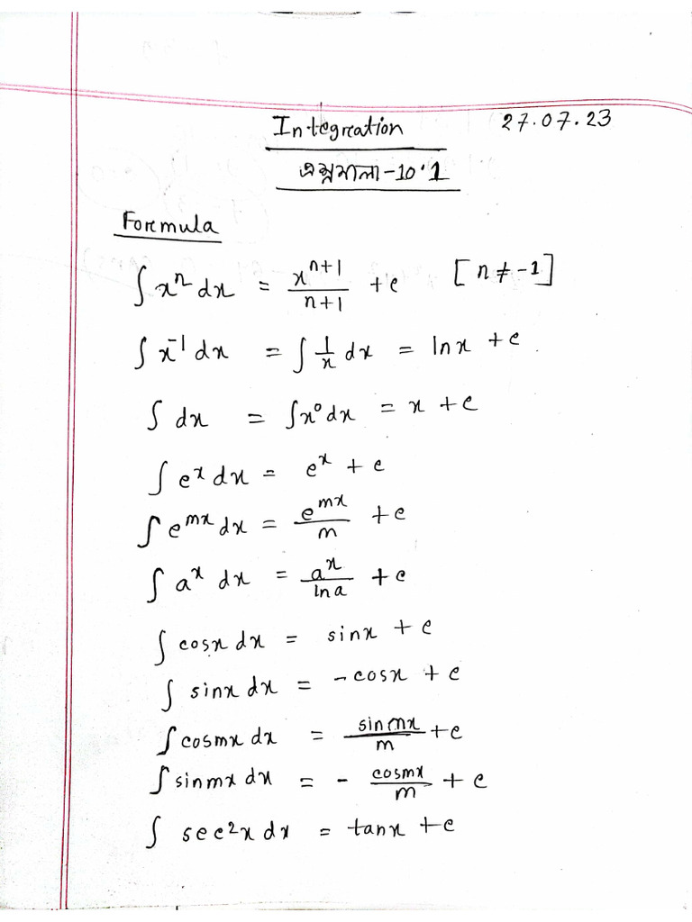 Integration Full Lecture | PDF