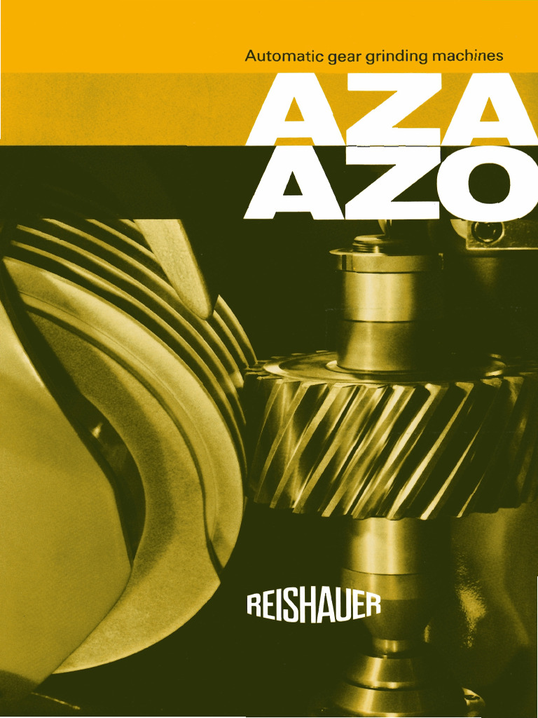 Reishauer AG - AZA & AZO - EN | PDF