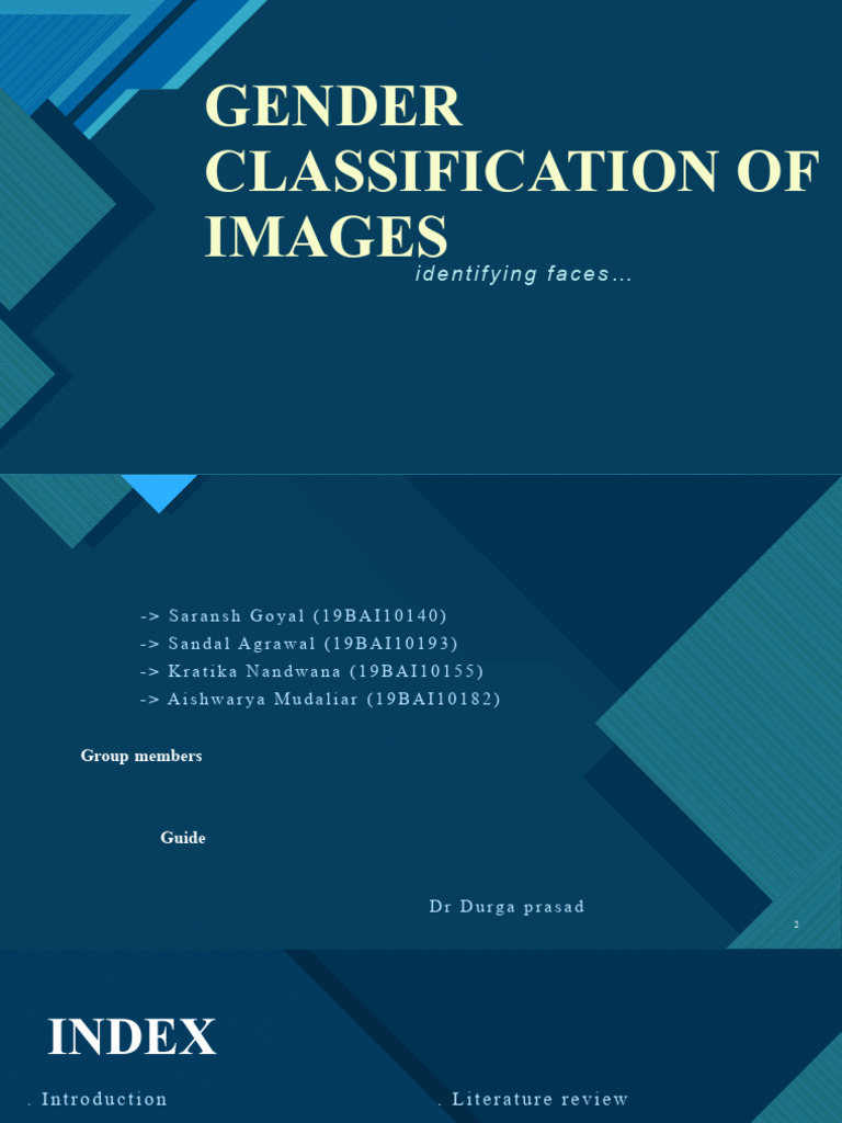 Gender Classification in Images Using CNN | PDF | Artificial Neural ...