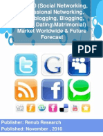 Web 2.0 (Social Networking, Professional Networking, Microblogging, Blogging, Online Dating/Matrimonial) Market Worldwide & Future Forecast