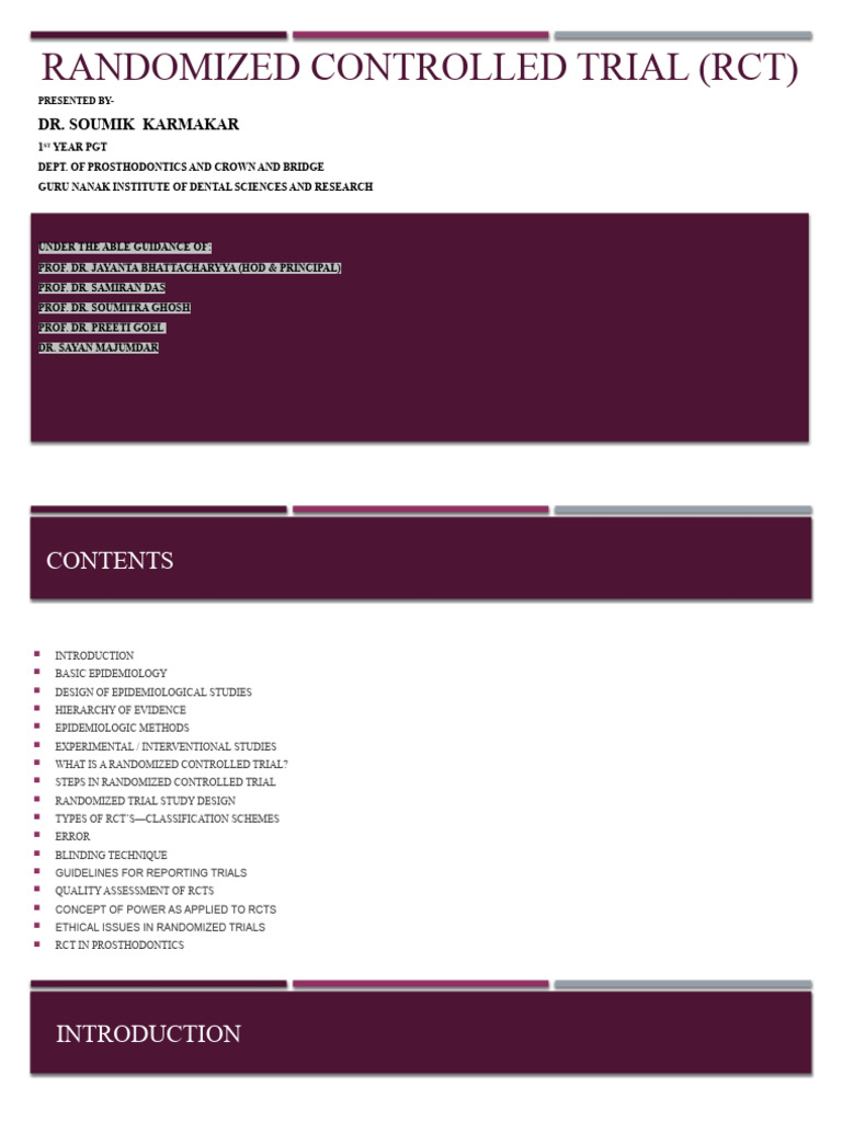 Randomized Controlled Trial (RCT) (Autosaved) | PDF | Randomized ...