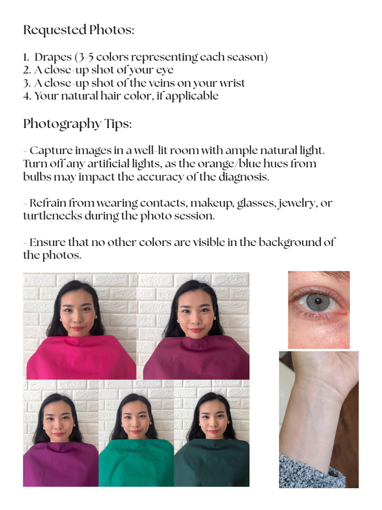 Essential Photo Guidelines for Diagnosis | PDF