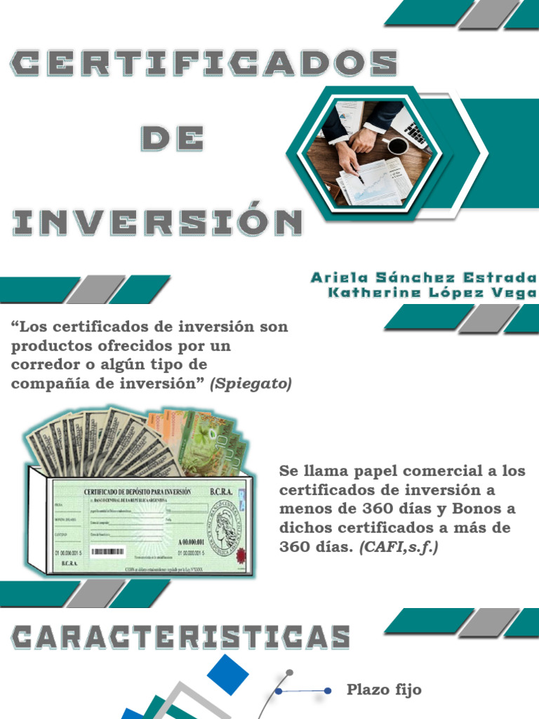 Certificados de Inversión | PDF | Fondo de inversión | Economias