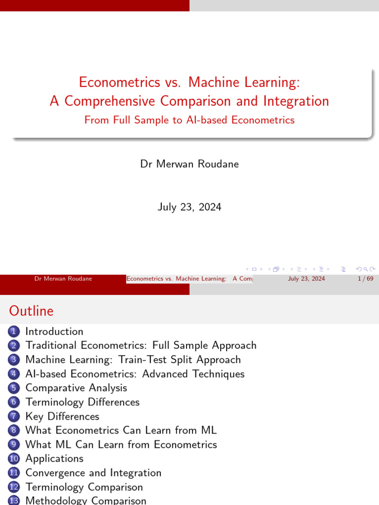 Full Lecture | PDF | Machine Learning | Econometrics