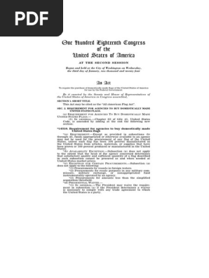 All-American Flag Act