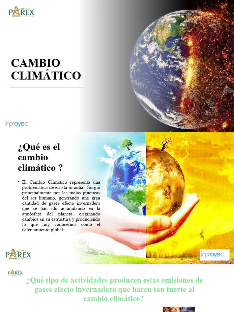 Impacto y Soluciones al Cambio Climático | PDF | Gases de efecto ...