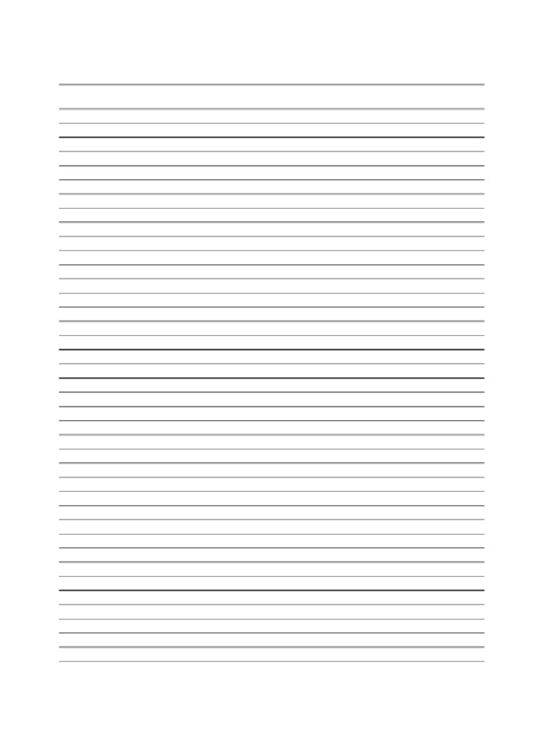 Hojas para Imprimir Renglones | PDF