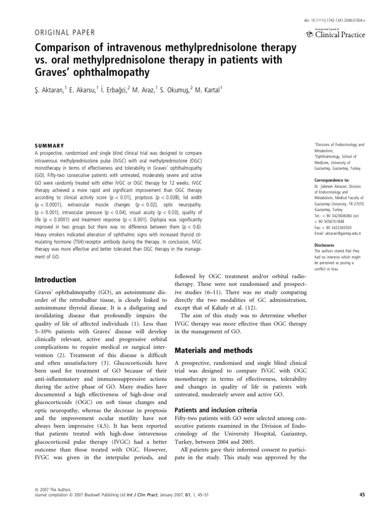 Int j clinical practice 2006 aktaran comparison of intravenous