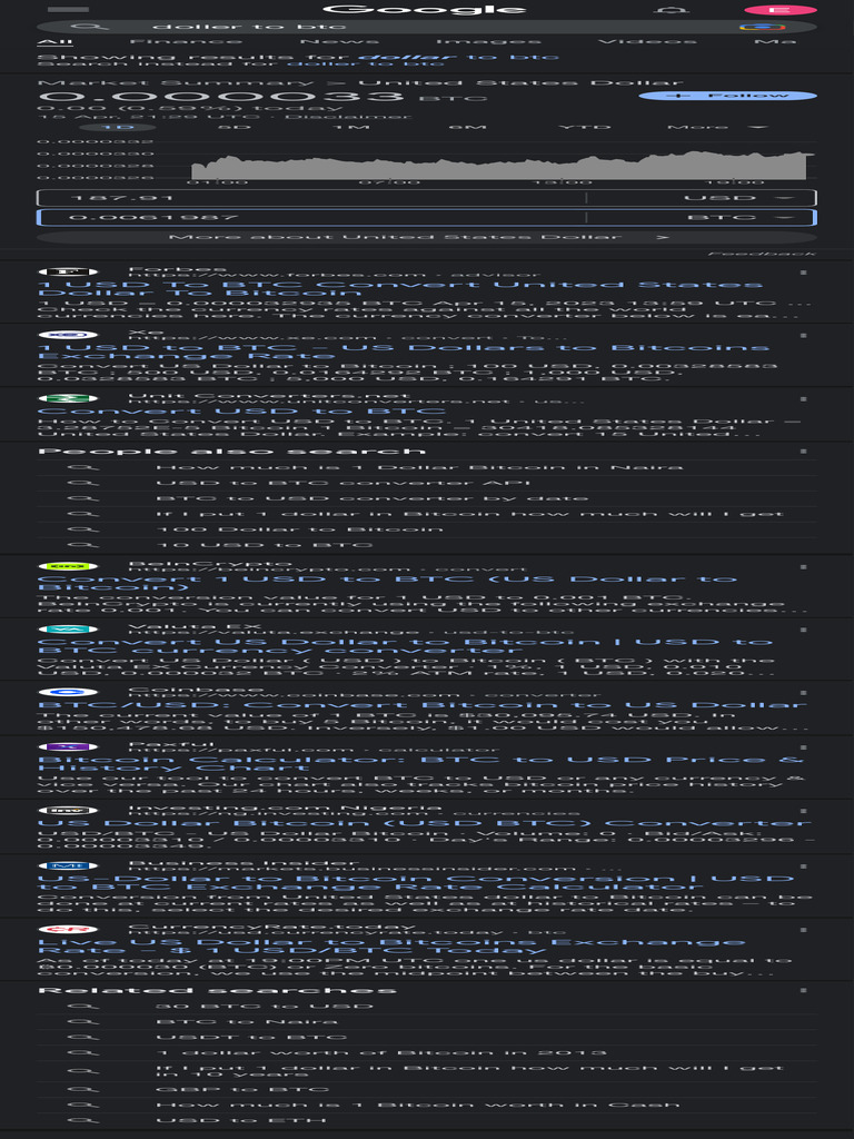 Doller To BTC - Google Search | PDF | Bitcoin | United States Dollar