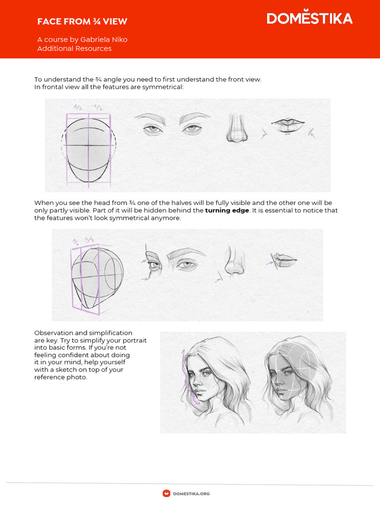 Mastering ¾ View Portraits | PDF