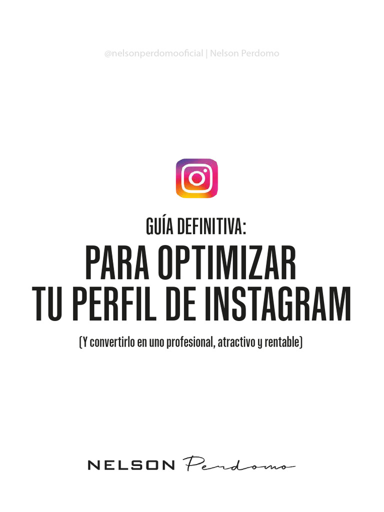 Optimiza tu perfil de Instagram ya | PDF | Derecho