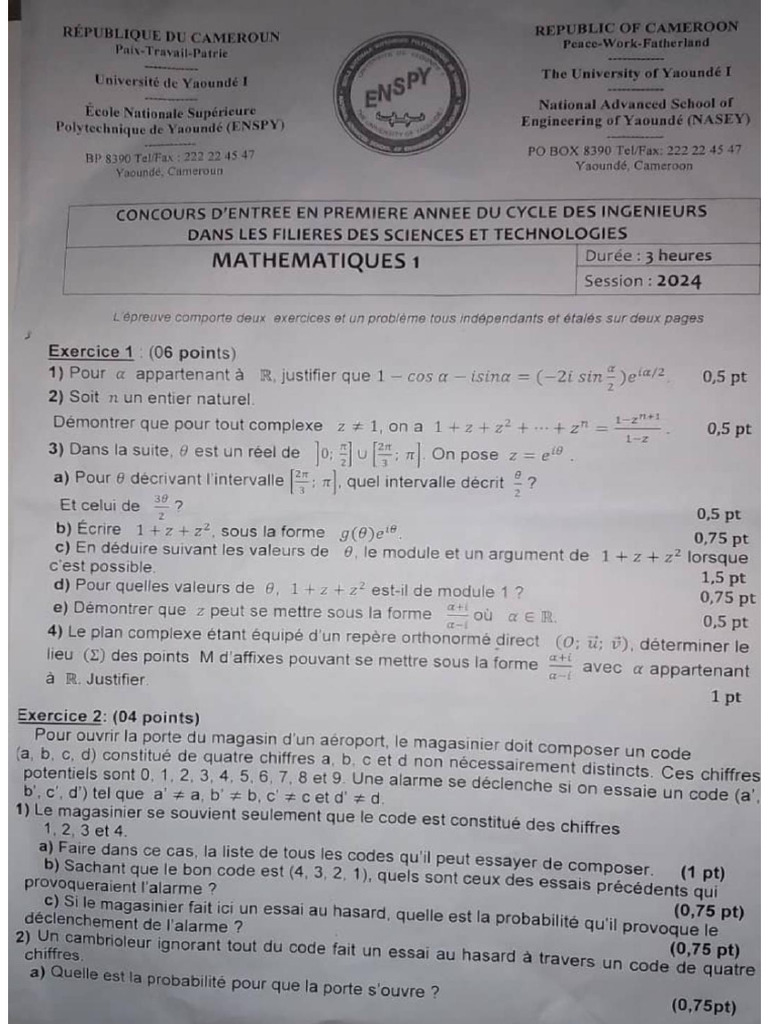 Maths 1 | PDF