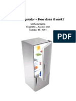 The Refrigerator - How Does It Work?: Michelle Gettle Eng202C - Section 033 October 19, 2011