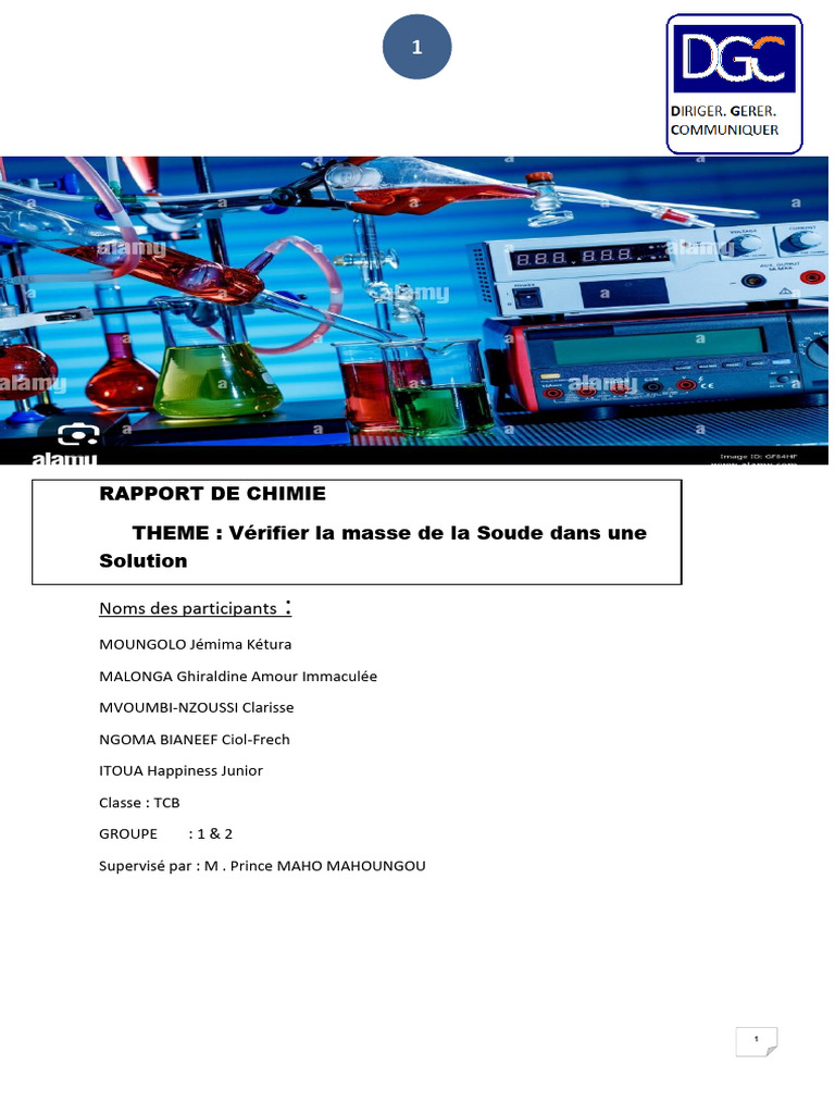 Dosage Acido-Basique: Soude et HCl | PDF | Hydroxyde de sodium | Acide ...