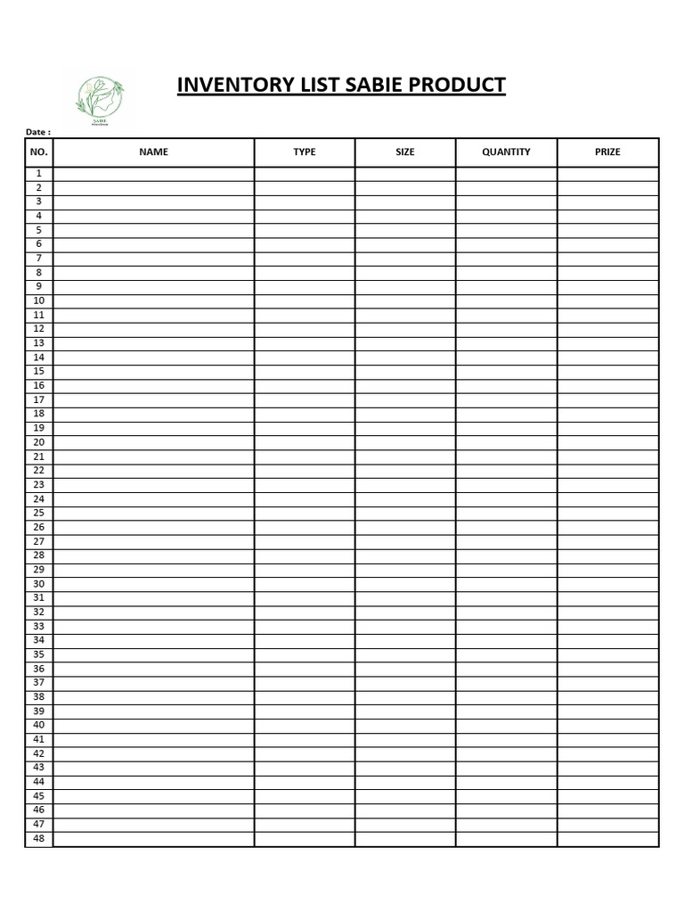 Inventory List Product | PDF | Home & Garden | Art