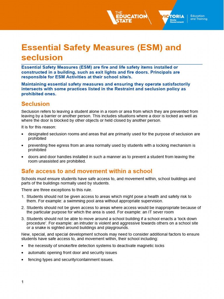 Restraint Seclusion Essential Safety Measures and Seclusion | PDF ...