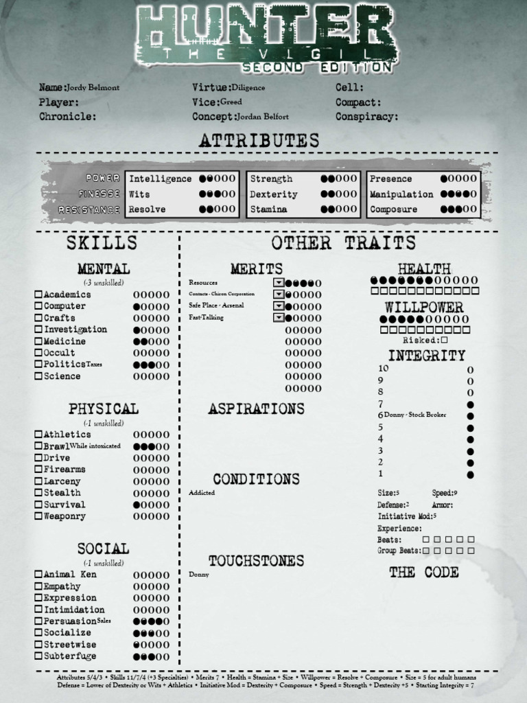 Character Attributes and Skills Overview | PDF