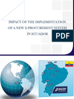 Impact of The Implementation of A New E-Procurement System in Ecuador