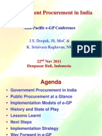 E-Government Procurement in India: Asia-Pacific e-GP Conference