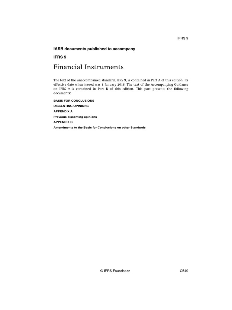 Ifrs 9 Financial Instruments BC | PDF | International Financial ...
