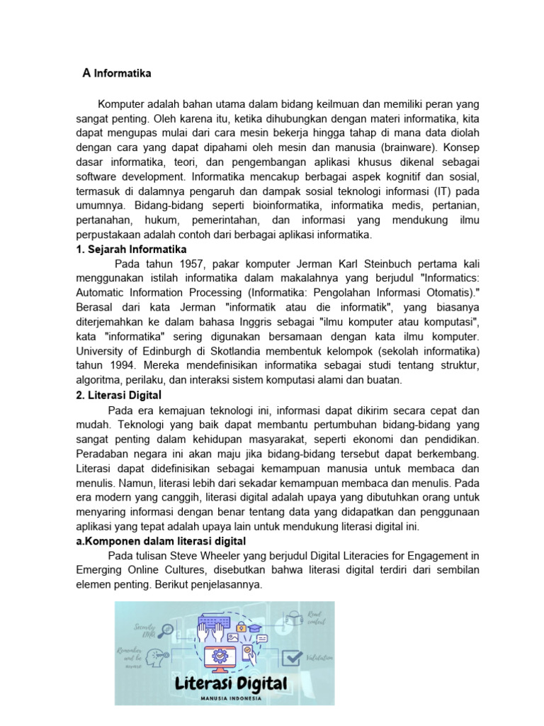 Literasi Digital Pdf Komputer