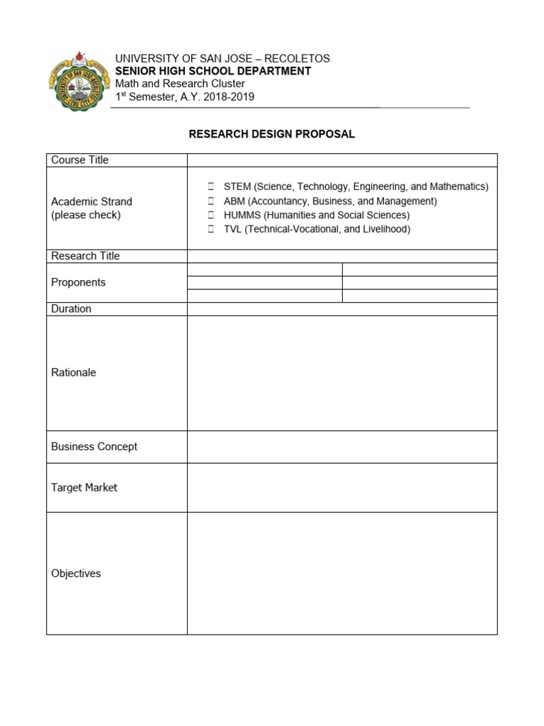 Research Design Proposal | PDF | Science