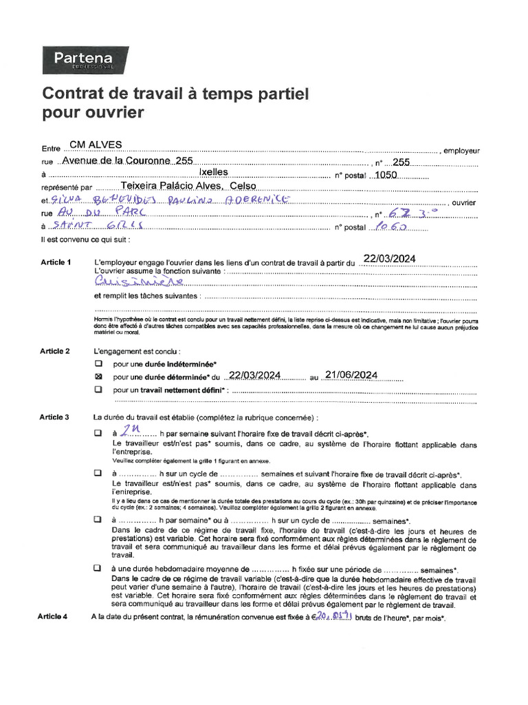 Partena Contrato Berê | PDF