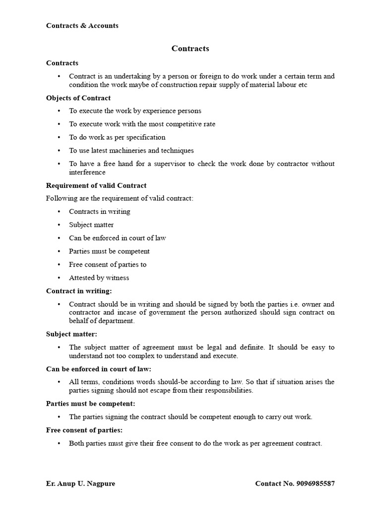 Contracts & Acc U-2 Notes - 18785843 - 2024 - 07 - 27 - 18 - 39 | PDF ...