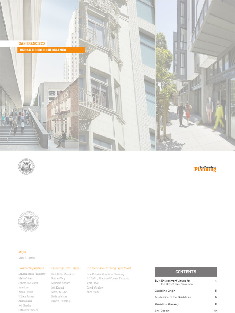 San Francisco Urban Design Guidelines | PDF | Urban Design | Sustainability