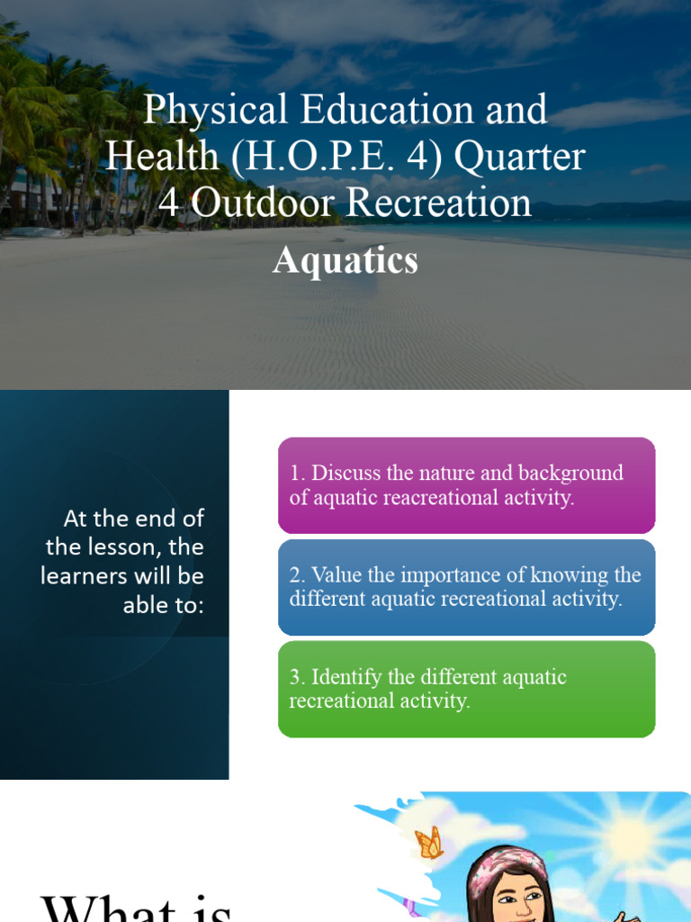 Aquatic Recreation Activities Guide | PDF | Wellness