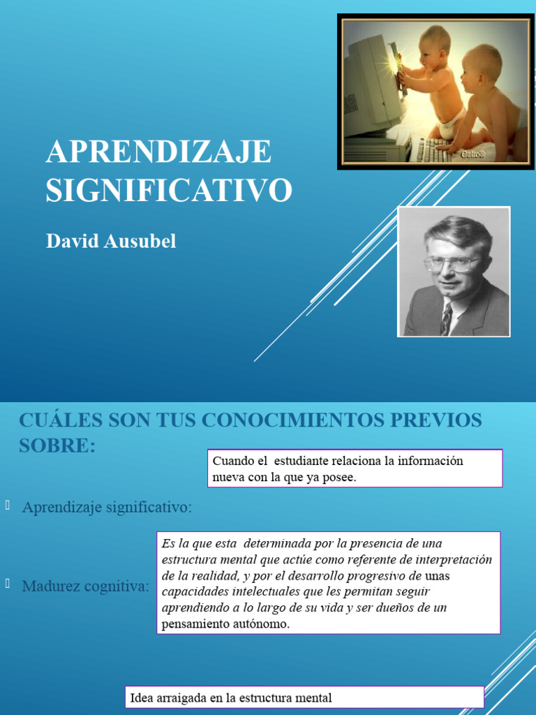 Aprendizaje Significativo según Ausubel | PDF