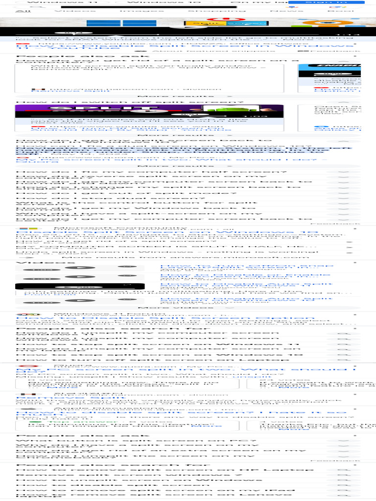 How Do I Unsplit My Computer Screen - Google Search | PDF | Chromebook ...