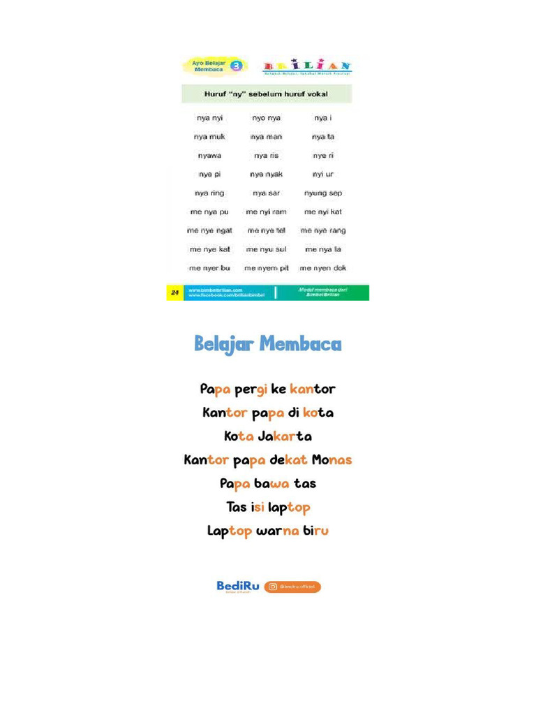 Worksheet TK B 4 PDF